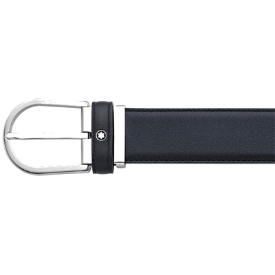 montblanc sfumato blue horseshoe belt