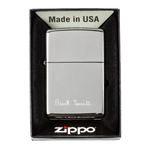 The Chrome Zippo Lighter with Engraved Logo comes in a bespoke gift box.