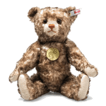 Steiff's Teddies for Tomorrow 1926 Brown Teddy Bear is stuffed with corn fibre and is made from soft linen plush.