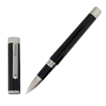 Montegrappa's Zero Black & Palladium IP Rollerball Pen is made with shiny black resin and palladium.