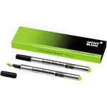 Montblanc pack of 2 luminous green document marker refills.