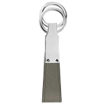 grey montblanc leather keyr