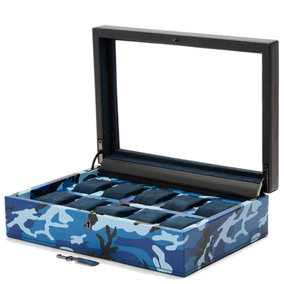 wolf 1834 elements water 10 piece watch box open