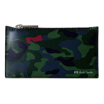 This Paul Smith coin purse comes with a camo print on the front.