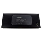 Wheelers Luxury Gifts specialise in engraving onto plaques, this example shows a plaque for a Montblanc presentation box.