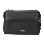 Samsonite's Zalia 3.0 Shoulder Bag in Black, 3 Compartments has 3 zip compartments and exterior organisation.