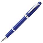 This Bailey Light Blue Rollerball Pen by Cross is made from glossy lacquer and polished silver trims.
