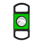 This Neon Green Cigar Cutter by S.T. Dupont has a contrasting neon green centre with matte black edges.