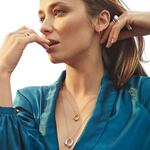 georg jensen yellow gold mercy pendant model