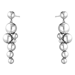 These Oxidised Sterling Silver Moonlight Grapes Drop Earrings have been designed by Georg Jensen.