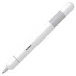 LAMY Pico high-gloss white ballpoint pen, with silver-coloured logo.