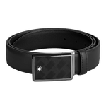 This Black Extreme 3.0 Shiny Ruthenium Plain Leather 35mm Belt by Montblanc is great for wearing to the office and transitioning to after work drinks.