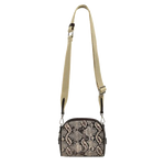 This Radley Arden Crescent Faux Snake Chalk Cross Body Bag has an adjustable ecru strap that is quite chunky but comfortable.