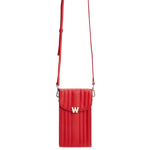 This WOLF 1834 Red Mimi Phone Case is fitted with a Wristlet.