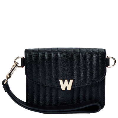 wolf 1834 black mimi mini bag with wristlet