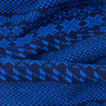paul smith navy fair isle lambswool scarf close 2