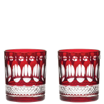 These Belgravia 2 x 33l Ruby Red Large Tumblers have been designed by Royal Scot Crystal.
