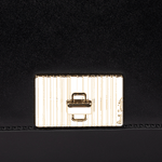 shadow stripe buckle bag