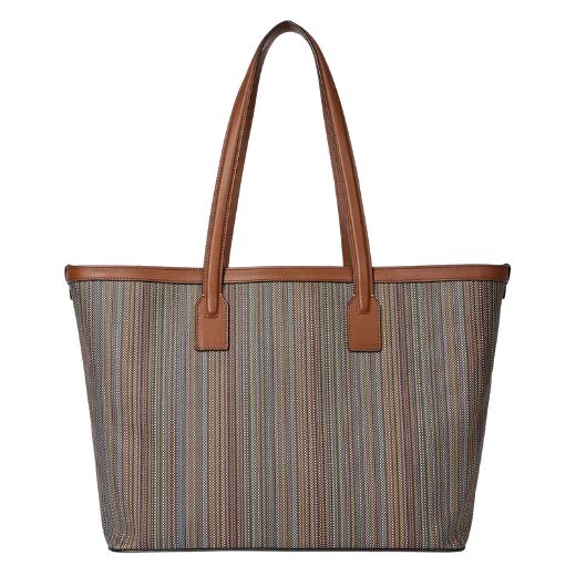 paul smith signature stripe canvas tote