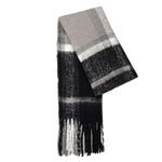 This Fluffy Check Print Monochrome Scarf by Radley looks great with black and neutral colours as the monochrome palette would match.