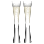 LSA International's Signature Moya 2 x Champagne Flutes have been crafted out of mouth-blown glass.