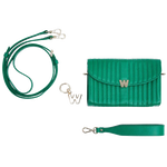 wolf 1834 mimi cross body bag in forest green detached