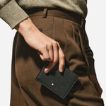 The Black Leather 6CC Bifold Wallet by Montblanc.