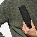 The Sartorial Black Leather One Pen Pouch with Zip by Montblanc.