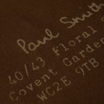 The Floral Street address on the front of the Paul Smith Khaki 'Floral Street' Organic Cotton Blend Canvas Musette Bag.