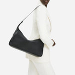 The Westwell Lane Black Leather Large Zip Top Shoulder Bag by Radley.