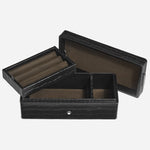 The 3-Pen Box in Croco-Embossed Black Leather by Montblanc.