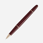 The Burgundy Red Meisterstück Classique Rollerball Pen with cap off.