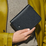 The Black Sartorial Leather 5-Pen Pouch with Zip by Montblanc.