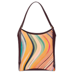 This Paul Smith Women's 'Dusky Swirl' Leather Shopper Bag is made from 100% calf leather with cowhide leather trims.