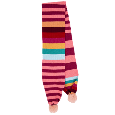 paul smith pink pom pom lambswool scarf