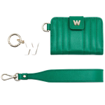 wolf 1834 green mimi credit card holder with wristlet detached