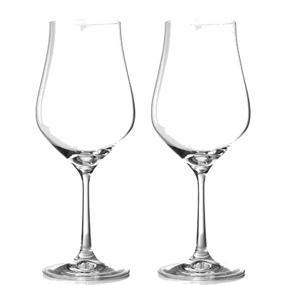 royal scot crystal classic collection pair of red wine glasses