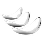 The Georg Jensen Leaf stainless steel 3 piece set.