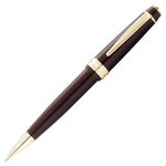 This Cross Bailey Light Ballpoint Pen Dark Red with Gold Trim has been made with glossy lacquer and polished gold trims including the clip that has the Cross brand name engraved.
