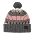 This Paul Smith Freya Stripe Knit Lambswool Pom-Pom Beanie Hat has been made in the UK with the finest wool, ensuring you stay warm.