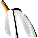 Georg Jensen Champagne Cooler and Wine Chiller, produced in polished stainless steel.