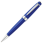 This Bailey Light Blue Ballpoint Pen by Cross is made with glossy lacquer and polished chrome trims that contrast the blue.