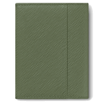 green leather card holder