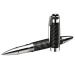 Montblanc's Great Characters Alfred Hitchcock Rollerball Pen, Limited Edition has been made with precious lacquer and sterling silver trims.