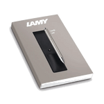 LAMY's Swift Rollerball Pen Set with a plain leather Case in black.