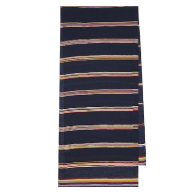 paul smith navy silk blend scarf