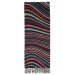 Paul Smith's Women's Crazy Swirl Print Wool Scarf has been made with a blend of cashmere and wool.