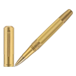 Montegrappa's 007 Goldfinger 14K Gold Nib Rollerball Pen, Limited Edition has a luxurious exterior with a chunky cap and barrel, all in gold.