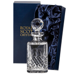 royal scot crystal edinburgh square spirit decanter packaging