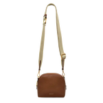 This Radley Arden Crescent Saddle Brown Cross Body Bag has a chunky adjustable strap in ecru with brown leather trims.